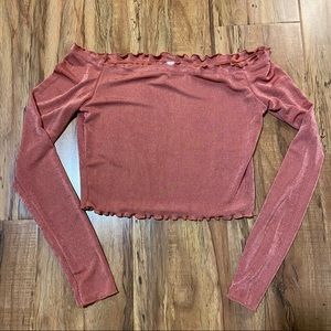 H&M pink crop top
